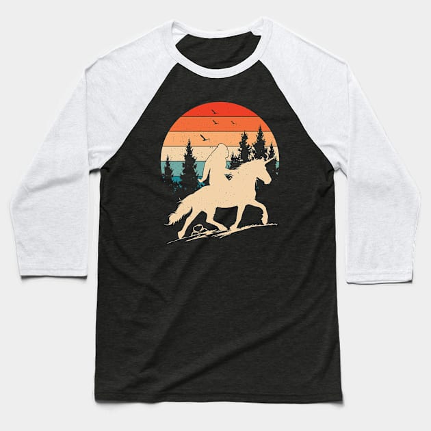 Bigfoot Unicorn Gifts Baseball T-Shirt by Tesszero